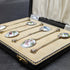 1963 British vintage sterling silver teaspoon set of 6 in enamel gold plated case